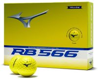 Mizuno RB566 Golfballen 2026 - Geel - 12 Stuks