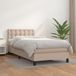 Maison Exclusive - Boxspringbett mit Matratze Cappuccino-Braun 90x200cm Kunstleder