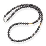 Memphis Labradorite Bead Necklace - Natural Stone - 6mm - 60cm