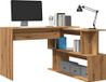 Maison Exclusive - Bureau d'angle, chêne artisanal, 200,5 x 50 x 76 cm, panneau de particules