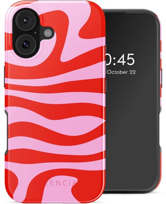 Selencia Hoesje - Geschikt voor Apple iPhone 17 - Backcover geschikt voor MagSafe - Dream Swirl Pink
