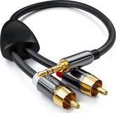 deleyCON MK317 audio kabel 10 m 3.5mm 2 x RCA Zwart