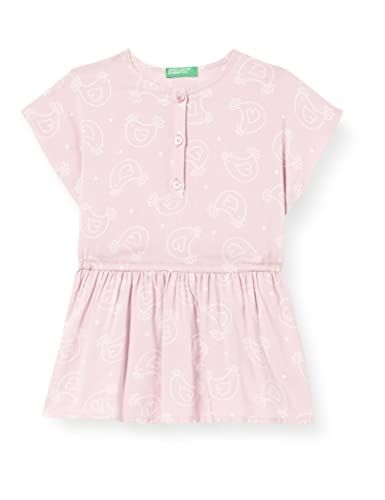 United Colors of Benetton Girls' Dress, Purple, 3 Months (Size 62 F)