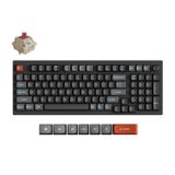 Keychron V5 Ultra Draadloze rode schakelaar, 8K, RGB-achtergrondverlichting, hot-swappable, zwart