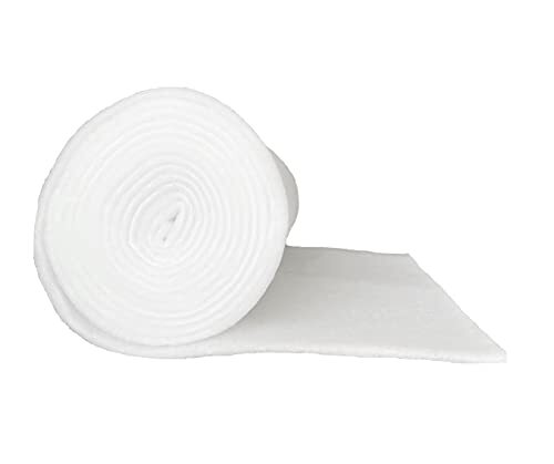 pemmiproducts Volumevlies 200g/m², 1,00 m breed x 10,00 lang, ca. 15 mm dik, 10 m², (EUR 2,99/m²), 100% polyester, wasbaar, Öko-Tex Standard 100, productklasse 1, patchworkvlies, watten, per meter geschikt als vulmateriaal voor bijv. pluche dieren, poppen, beer, kussen