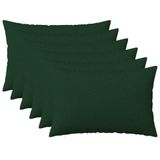 vidaXL - Kussensloop - 6 st - HEERLEN - Donkergroen - 50 x 70 cm - Stof