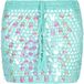 IZIA Rok Gebloemd Turquoise Korte Rok Hoge Taille Acryl Boho Lente/Zomer 2025 Vrouwen