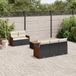 Maison Exclusive - Ensemble de jardin d'extérieur, 6 pièces, avec coussins, noir, en polyrotin