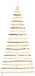 vidaXL Kerstboom Naturel 180 cm Massief Essenhout