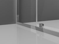 Mexen Exo porte de douche pivotante 90 x 70 cm, transparent, chrome