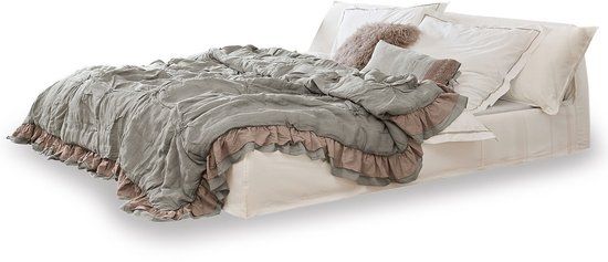 Loberon Bed Cottonwood wit