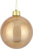House of Seasons Grote Kerstbal - Licht Koper - D20 cm - Kunststof