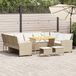 Maison Exclusive - Ensemble de meubles de jardin 4 pièces avec canapé et coussins, beige, en polyrotin