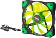 VENTILADOR Akyga Systeemventilator AW-12E-BG 120mm LED Groen Molex