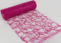 Sizoweb® Tafelband, Tafelloper, 25 m x 30 cm, Fuchsia/Roze