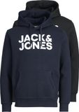 Jack & Jones JACK&JONES JJECORP LOGO SWEAT HOOD 2PK MP Heren Trui - Maat L