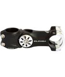 Eleven 10 Aluminium 1-1/8 inch x 125 mm-20 °/+40 kop, grijs, verstelbare MTB-aansluiting, uniseks, volwassenen, zwart en zilver, L. 125 mm Ø 25,4 mm