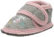 Sterntaler Bébé pantoufles pour fille - gris fumé - taille 20