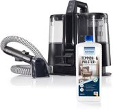 CLEANmaxx accu-wasstofzuiger Pro 22 Volt - Meubelreiniger incl. tapijtreinigingsmiddel | Nat- en droogzuiger met dubbele tank | Draadloze en compacte natzuiger en meubelreiniger | Stofzuiger