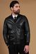 D'Arienzo Blouson cuir noir bomber cuir plongé aspect lisse Taille 48/M Couleur Noir