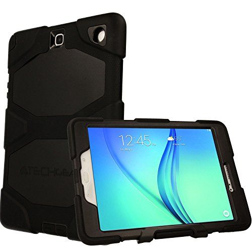 TECHGEAR G-SHOCK Case Samsung Galaxy Tab A 9.7 Inch (SM-T550 & P550) - Robuuste Schokbestendige Beschermhoes met Standaard
