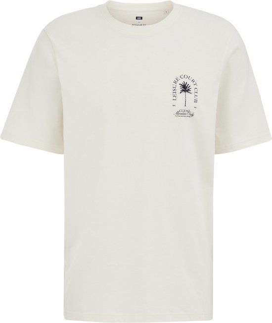 WE Fashion Heren regular fit T-shirt met print