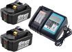 Makita 2x 18V 5.0Ah batterie + chargeur, avec indicateur LED