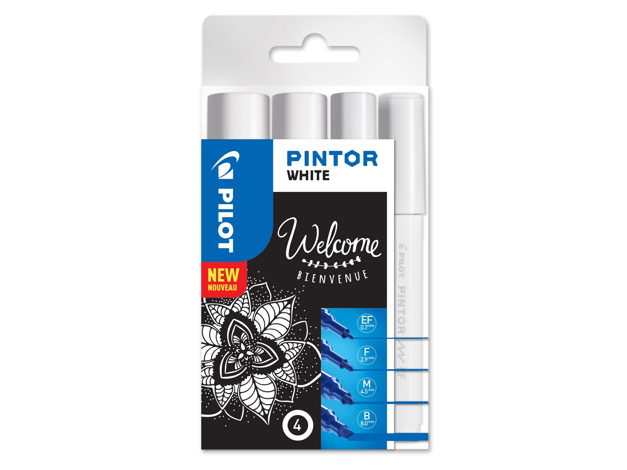 Pilot Pintor 4-pack white