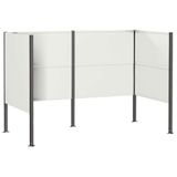 vidaXL Abfallbehälter-Verkleidung 167 x 85 x 113 cm Stahl Weiß