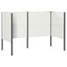 vidaXL Abfallbehälter-Verkleidung 167 x 85 x 113 cm Stahl Weiß