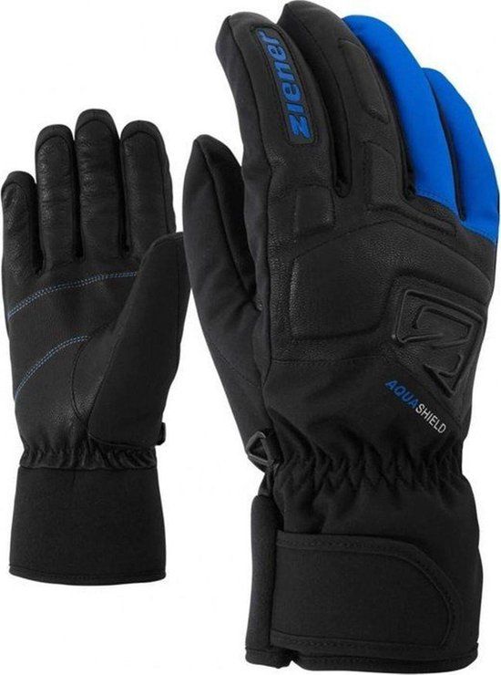 Ziener Glyxus AS Wintersporthandschoenen - Unisex - zwart/blauw - L