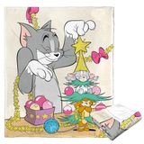 Northwest Tom & Jerry Silk Touch Sprei Deken, 127 x 152 cm, Muisboom