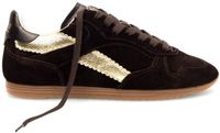 Boax TRACK 7009 Dames Suède Sneakers Bruin