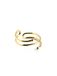 SINGULARU - Double Dot Ring. Verstelbaar. 925 Sterling Zilver. Één Maat