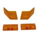 one by Camamoto Richtingaanwijzers voor en achter oranje lensset compatibel met Piaggio Vespa px 125-150-200cc Arcobaleno