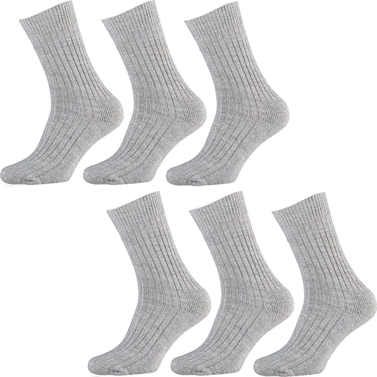 Apollo 6P Noorse Sokken Grijs - Maat 39-42