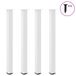 VidaXL Salontafelpoten - 4 stuks - 30-32 cm - Staal - Wit
