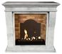 Xaralyn Bio-ethanol haard - Kreta-Mini BME-SGP - wit gepolijst natuursteen - 3 KW verwarming - haardombouw inclusief inbouwhaard - schouw