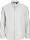 JACK & JONES JPRBLUNORRIS FLANNEL LS SHIRT BF LN Heren Overhemd Lange Mouw Katoen Wit S