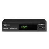 Tele System 2024 TS4020 PRO Digitale terrestrische en satellietdecoder, DVB-T/T2 en DVB-S/S2 HEVC HD HDR10 HLG, afstandsbediening meegeleverd