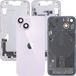 Apple iPhone 14 Batterijklep, Met Middenbehuizing, Complete Onderdelen, Paars, Premium Swap