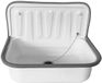 Xellanz Uitstortgootsteen Plaatstaal 50,5 x 33 x 37 cm - Glans Wit