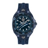 Plein Sport PS8BA0624 Heren Polshorloge Blauw Staal Siliconen Kwarts Analoog 5 ATM