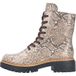 Rieker dames enkellaarsjes 72627-64 beige/slangprint