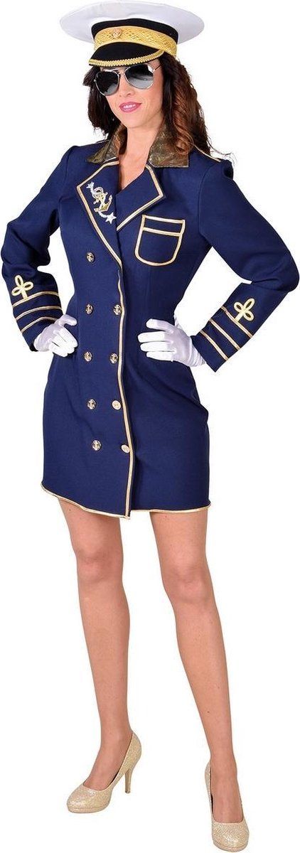 Magic by freddy Kapitein & Matroos & Zeeman Kostuum | Marine Admiraal Oorlogsschip | Vrouw | Small | Carnaval kostuum | Verkleedkleding