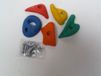 Merkloos Hermic Klimstenen set van 5 stuks geel-rood-blauw-oranje-groen