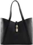 Furla Goccia Tote Bag Nero Zwart Leer