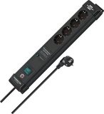 Brennenstuhl Premium-Line - Stekkerdoos - 4-voudig - Zwart - 1.8m - Met overspanningsbeveiliging