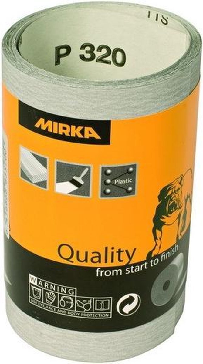 Mirka Carat 115mm x 5 meter op minirol - P240