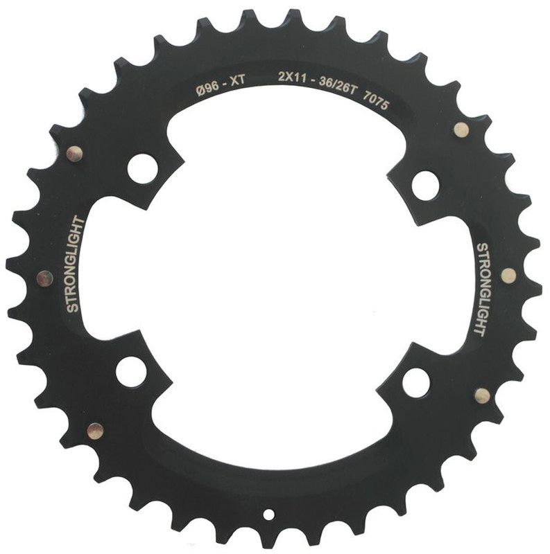 Stronglight MTB Shimano 2x11 kettingblad voor XT FC-M8000/SLX buiten zwart